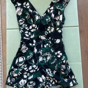 Club Monaco Floral Tie-Back Romper - Size 6